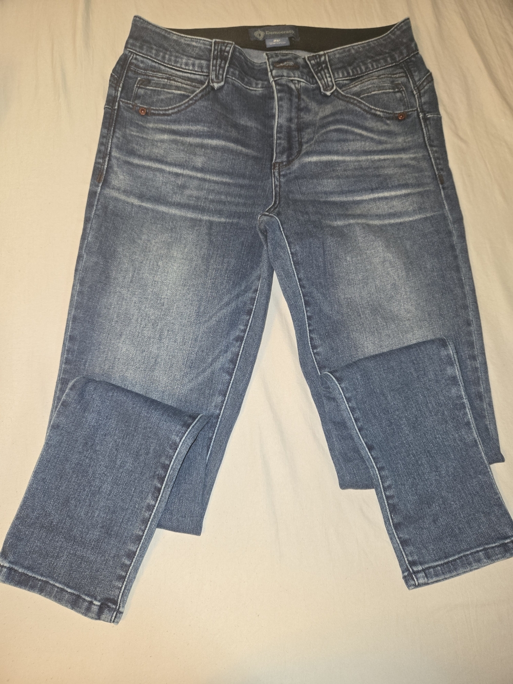 Democracy Women's Slim Straight Jeans - Medium Wash Blue